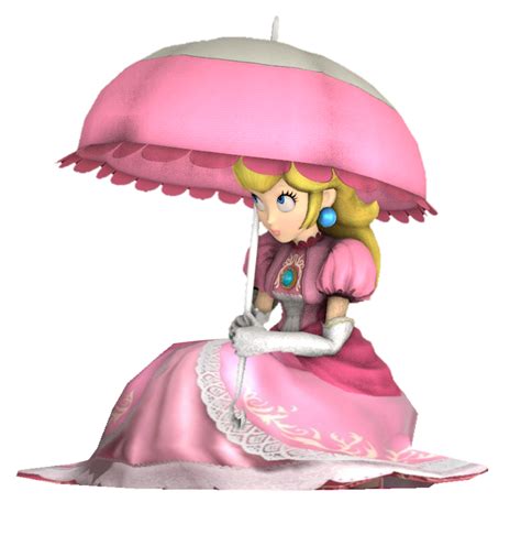 princess peach with umbrella|princess peach crouching.